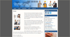 Desktop Screenshot of globalstaffinginc.com